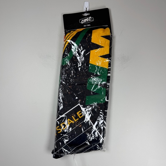 New PGA Tour Waste Management Phoenix Open Football 2023 Golf Towel Black